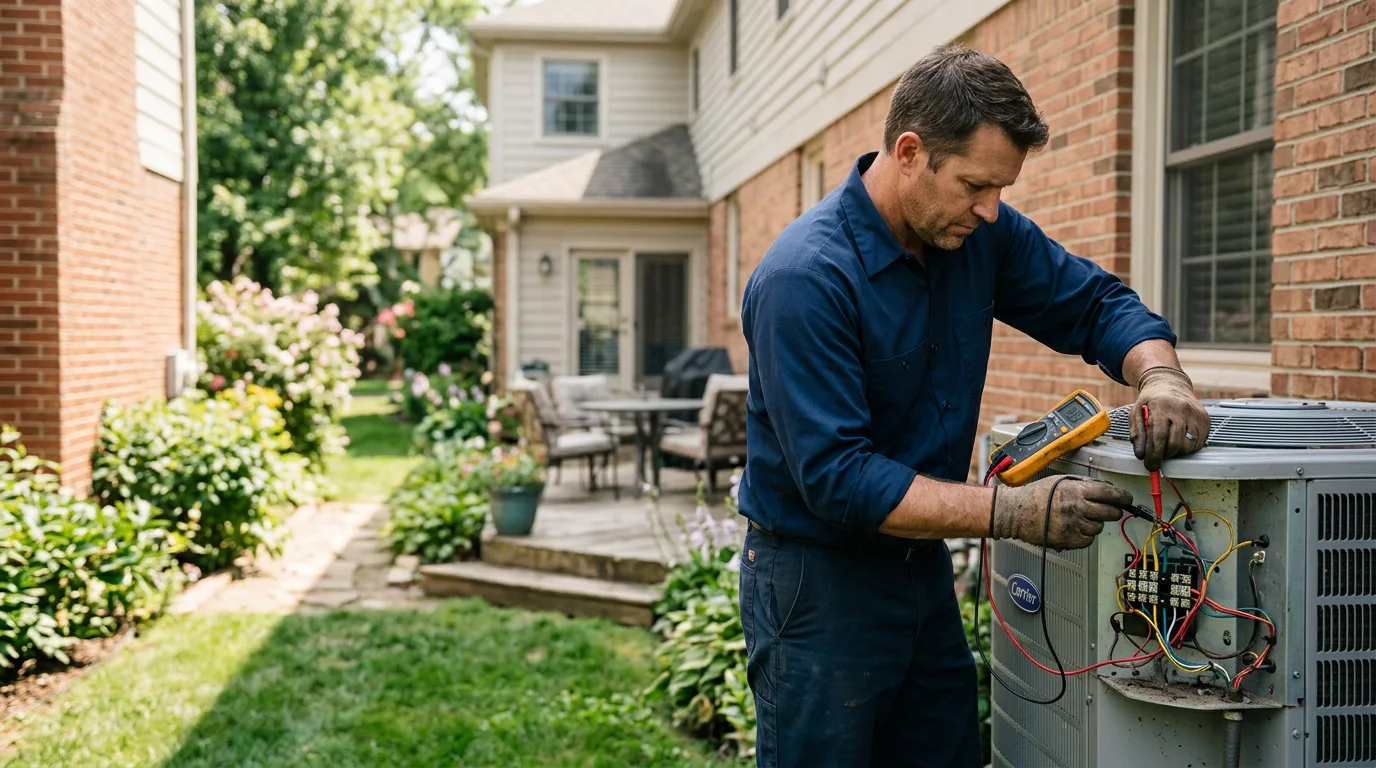 HVAC technician working near Sweet Home, TX